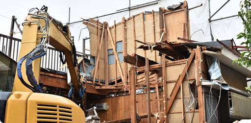 家の解体・空き家・建て替え前の解体